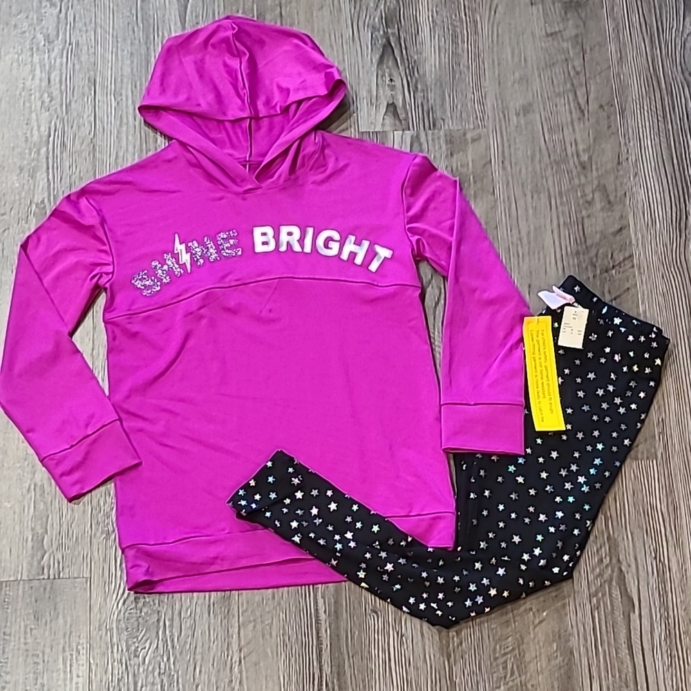 More than Magic Shine Bright Hoodie with Matching Leggings Size Large